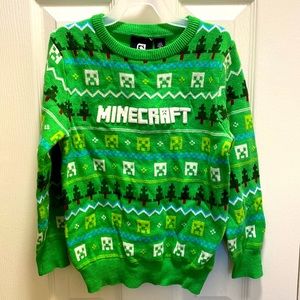 Boys 7-8 years Minecraft Christmas/winter sweater